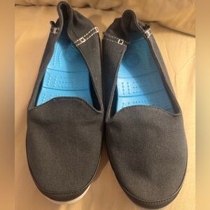 NWOT Crocs 200342 Stretch Sole Skinner  Flat Loafer Shoe Black Size Women’s 7